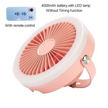 실링팬 타프팬 천장선풍기 대형팬 실링팬 효과8000mAh 4000 USB 전기 팬 충전식 원격 제어 타이밍 4 기어, 6
