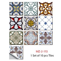 벽 바닥타일 10 개/대 만다라 Style 크리스탈 Hard 타일 세라믹 스티커 주방 옷장 홈 Decor Art 껍질 & 스틱 데칼보다 reballing bga, 88.MZ-2-172 - 20cmX20cmX10pcs