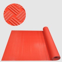 공장 복도 미끄럼방지 트립무늬 무타공 롤매트 현관문 산업용 깔개 매장용 빌딩, 그레이 1M