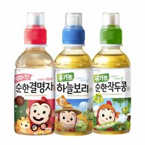 웅진식품 [웅진식품] 어린이 차음료 200ml x 24페트(유기농 하늘보리/작두콩차/결명자차 중 택2), 유기농 하늘보리12페트/유기농 하늘보리12페트