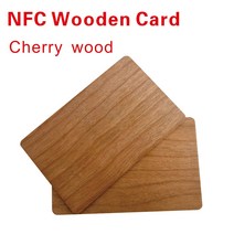 rfid복사기 태그 방수 천연 나무 NFC tag213 RFID 빈 체리 우드 명함 액세스 제어 카드