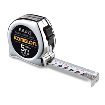 코메론 스틸포켓 프로라인 크롬 줄자 KMC-74C 3.5-10M, 5Mx19mm