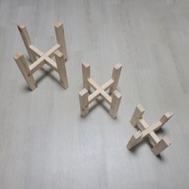 에이스우드스타일 원목 플러스 화분 받침대 선반 진열대 베란다 거실 다육이