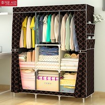 간편 옷장 패브릭 옷장 조립 폴 보강 철골 심플 모던 수납장입니다., 연인 이야기 롤러 커튼