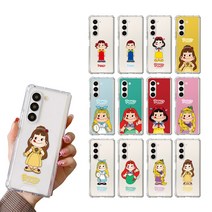 9C9C 페코 짱 갤럭시 Z폴드5 투명 젤하드 캐릭터 범퍼 케이스, 심플페코
