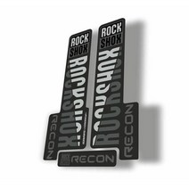 외제차로고 Rock Shox RECON 산악 자전거 사이클링 데칼 키트 스티커 접착제, 01 GRAY