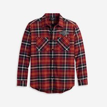 [할리데이비슨] 남성 밀워키 긴팔셔츠 RED