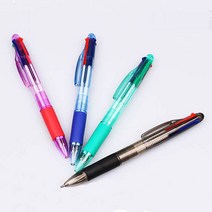 COA 4색 반투명 볼펜, 1개 색상랜덤