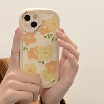 [용꼬리용용] 감성 유화 꽃 휴대폰 케이스