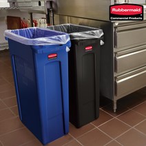 러버메이드 슬림짐 쓰레기통 대용량휴지통(60L/87L), 1) 슬림짐/60L, 회색