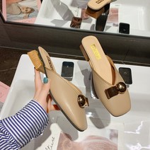 바이스타 봄여름 통굽 뮬 슬리퍼 블로퍼