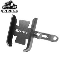 for kymco Downtown nikita gdink kxct people s Racing s g150 오토바이 핸들 미러 mobile phone holder gps stand, 거울형 은색