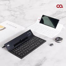 오아 4단 접이식 블루투스 무선 키보드, 블랙 K0001, OA-BTKBDA