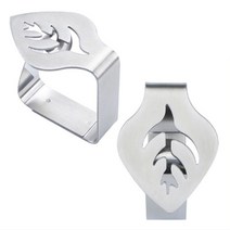 식탁 테이블보 뷔폐 파티 식탁보 고정 클립 집게, 옵션명, 나뭇잎핑크