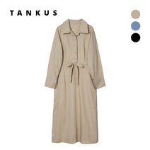 [TANKUS] 반오픈 카라 원피스