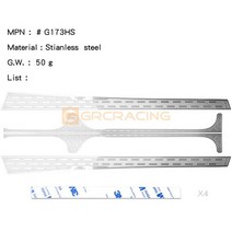 사이드 스텝 금속 스키드 플레이트 장식 시트 스커트 보호 1/10 RC 크롤러 자동차 Traxxas AXIAL SCX6 AXI0, 01 Silver