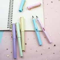 기타 바보사랑[아이조아]마카롱 컬러 만년필 캘리그라피 입문 선물, 블루