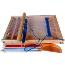 핸드메이크 공예 미니 베틀 타피스트리 직조틀 키트, 중형 20cm