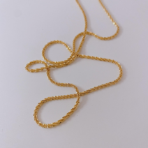 18k 반짝이 펄 체인 은 목걸이