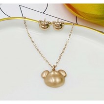 파이브스타주얼리 14K 곰돌이 테디베어 메달 목걸이