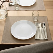 이케아 접시(25cm) 오프타스트 OFTAST 화이트 102.589.14, 단품