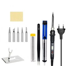 솔더페이스트 납땜페이스트전기 납땜 다리미 키트 온도 조절 가능 페이스트 제거 펌프 용접 LCD 디스플, 03 KIT3_01 80W 110V US Plug