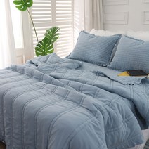 디노 60수 천연염색 피그먼트 간절기 이불 퀸(Q), 블루