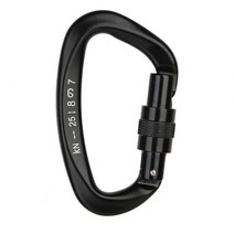 강철 고강도 스텐 카리 비너 카라비나 등산 카라비너 휴대용 고강도 버클 튼튼한 초경량 락 형 안전 야외, 05 Black