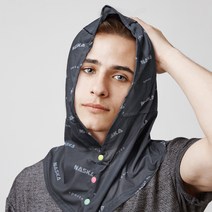 자외선차단모자 썬가드 후드형 여름 얼굴햇빛가리개, 그레이