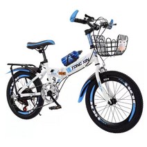 JAYCREER 18 인치 20 인치 22 인치 어린이 산악 자전거, 화이트 블루, 22 인치 135-165CM