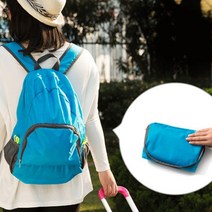 PKFARM 1+1 세트 3가지색상 휴대용 접이식가방 다용도 등산가방 아웃도어 경량 백팩 남성 여성 공용, *핑크, *그레이