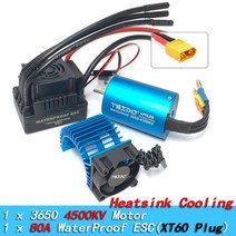RC카 소품샵 보트 헬리콥터 YSIDO3650 3600KV 5400KV 9500KV 브러시, 4500KV 80A XT C