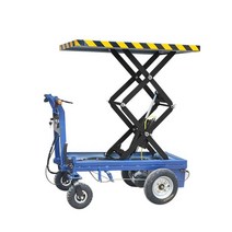 이동식 농업용 리프트 창고 테이블 전동 물류 구르마, 70x120CM 무게 800KG 48V20A