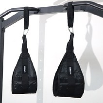 에이치닷피트니스 AB 스트랩 슬링 행잉레그레이즈, 블랙