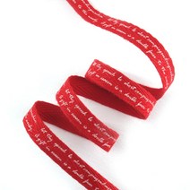 리본벨리 면러브레터리본 10mm 25mm / 길이14m, 빨강