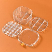 레고장 레고장식장 마징가케이스 아크릴 보석 정리 디스플레이 보관 상자 여행 휴대용 귀걸이 목걸이 반지, 01 White 3 floors