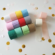 파티 스트리머 커튼 백드롭 포토존 생일 배경 롤 장식 축하 홈파티 기념일 꾸미기 무지개, 7.오렌지