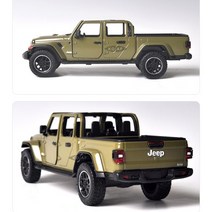 모형차 2021 지프 글래디에이트 오버랜드 오픈탑 자동차 모터맥스 장난감 생일선물 모형차 항공모함 경찰차, 카키(79367KH)