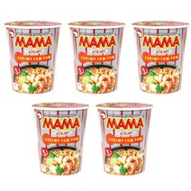 태국 마마 컵라면 쉬림프 톰얌 70g x 5개 똠양꿍 MAMA CUP SHRIMP CREAMY TOMYUM