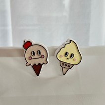 다다룸 아이스크림 석고방향제 향기 차량용 자석용 선물 돌 답례품, 바닐라아이스크림, 차량용 롱클립, 미드나잇자스민