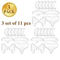 눈가주름패치 아이패치 이마주름제거 눈밑아이패치 아이팩 eyepatch 11pcs 재사용, 11개 3세트