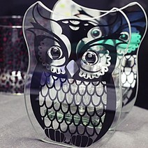 몰드몰 부엉이 티라이트 홀더 - 블랙