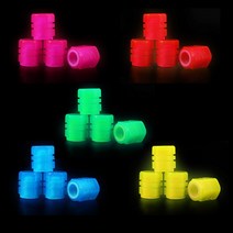 피트인 타이어밸브캡 야광 캡 전차종 공용 오토바이 마개, 야광밸브캡(레드1p), 1개