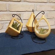 BUyuS화분화분인테리어다육식물도기화분캔들인테리어소품공기정화식물틸라드시아이오난사소품 인테리어굿딜 브이숍, 인테리어 화분 sc1-19 (삼각형)