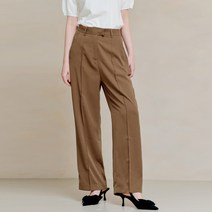 [제너럴아이디어 스탠다드] 썸머 와이드 슬랙스 [BROWN] / S22A07021
