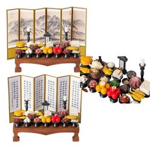 제사상 미니어처 납골당 봉안당 꾸미기 정성 1인 2인 성묘상차림, 2인상(서예), 맥주