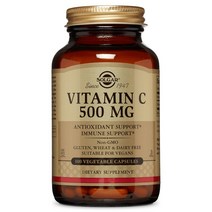 솔가 비타민 C 500mg 베지터블 캡슐 글루텐 프리 비건 무설탕, 100개입, 1개