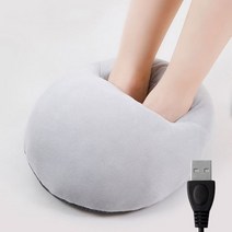 사무실온풍기 캠핑용 미니히터 전기 풋 워머 책상 아래 난방 겨울 온열 플러시 플란넬 다리 온도조절기, 2.grey
