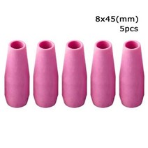 5 개 핑크 도구 부품 용접기 어셈블리 용접 액세서리 세라믹 노즐 아르곤 아크 TIG QQ150A1 도자기 입, 5pcs for QQ150A-1+8x45mm
