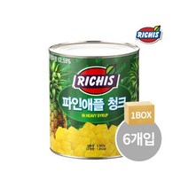 리치스 파인애플 청크 3kg x 6캔 1박스